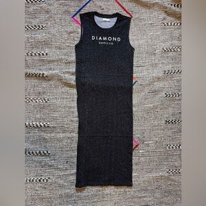 Diamond Supply Co. Black Sleeveless maxi Dress NWT